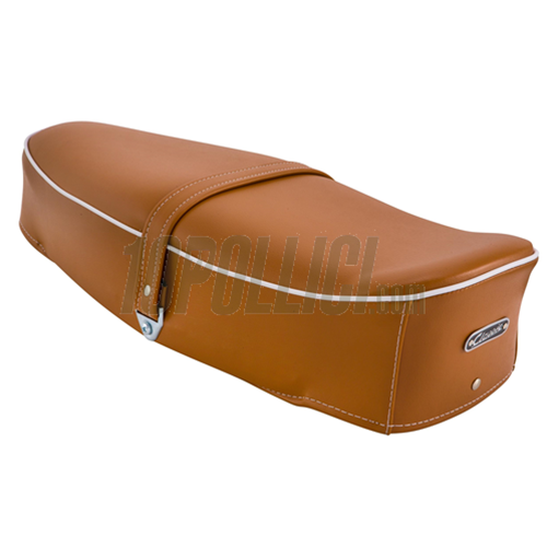 Sella SIP "Classic" per Vespa 125 VNA, VNB, GT, GTR, Super, TS, 150 VBA, VBB, GL, Sprint, Super - MARRONE CHIARO