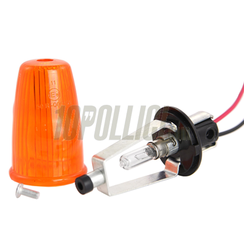 Indicator handle bar ends SIP, yellow, with e-mark
