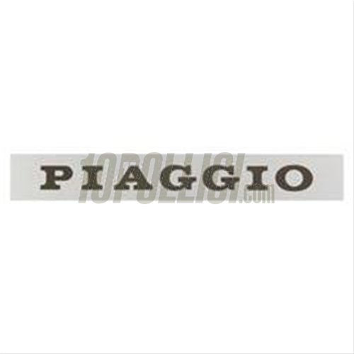 Scritta PIAGGIO per sella Vespa PX, 130x19mm, adesiva