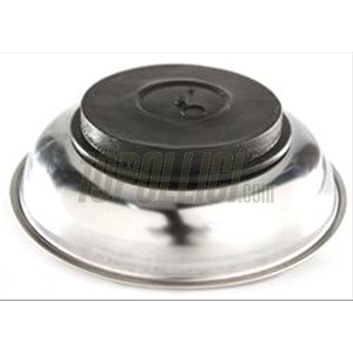 Magnetic Parts Dish BUZZETTI, round, Ø=150mm, stainless steel, with slip proof rubber base