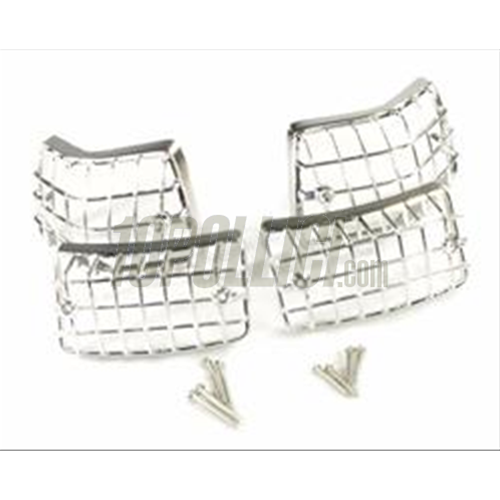 Grill indicator Vespa PX, front & rear, plastic, chrome