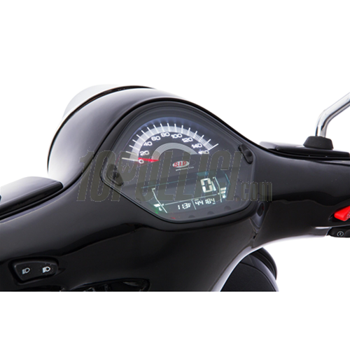 Speedometer rev counter SIP for Vespa 125-300cc GTS, GTS Super '14, 160Km/h-mph, 16.000rpm, face black, white numbers