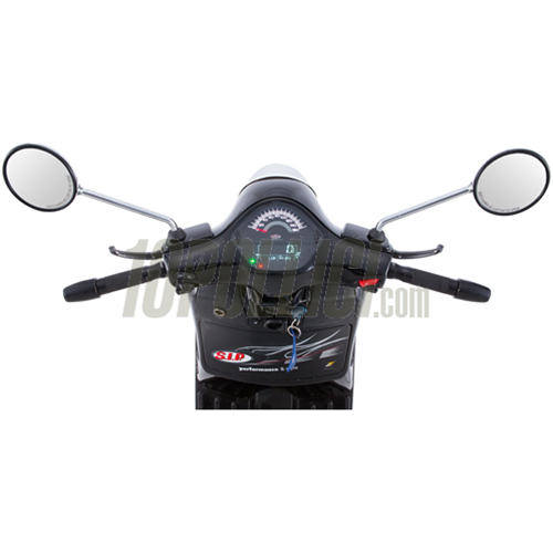 Speedometer rev counter SIP for Vespa 125-300cc GTS, GTS Super '14, 160Km/h-mph, 16.000rpm, face black, white numbers