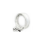 Alloy wheel rim FA Italia "SPORT" white 2.50-10 Tubeless