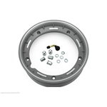 Alloy wheel rim FA Italia "SPORT" silver black 2.50-10 Tubeless