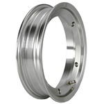 Alloy wheel rim 2.0 SIP alloy polished 2.10-10 Tubeless Vespa 50, 125 ET3 Primavera, PK, PX, T5