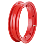 Alloy wheel rim 2.0 SIP red 2.10-10 Tubeless Vespa 50, 125 ET3 Primavera, PK, PX, T5