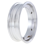 Cerchio in lega tubeless 2.0 SIP 2.50-10 Vespa 50, 125 ET3 Primavera, PK, PX, T5 - alluminio lucido