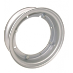 Cerchio in acciaio 2.10-8 scomponibile verniciato grigio metallizzato Vespa Super