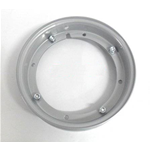 Steel wheel rim 2.3/4-9 decomposable metal grey painted Vespa 50 Special 3 gears