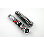 Front shock absorber and reinforced spring set CARBONE HI TECH for Vespa Sprint, GT, TS, GL, Rally, Super, GS 150, VBB