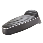 Sella SIP "Longtail" EVO II per Vespa GT, Super, TS, Sprint, anche su 160 GS, 180 SS, Rally sostituendo il serbatoio - NERA