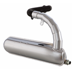 Racing exhaust SIP ROAD "Banana" Vespa 90,125 ET3 Primavera - chrome