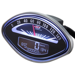 Speedometer rev counter SIP 2.0 for Vespa VBA, VBB, GL, GS, SS, Sprint, 14.000rpm, face: black