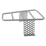 Luggage carrier SIP for legshield floor Vespa, all models - silver