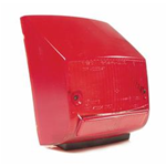 Lente fanale posteriore Vespa PX, Arcobaleno, Lusso, '98, con omologazione - rosso