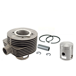 Kit cilindro FEDERAL-MOGUL 125cc Vespa 125 PX, LML, TS, GTR 2°, IN GHISA D.52.5 CORSA 57, 3 travasi,  pistone GOETZE