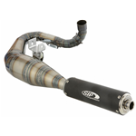 Racing exhaust SIP PERFORMANCE 2.0 Vespa PX200, Rally180-200, Cosa 200, black aluminium silencer