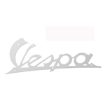 Badge Vespa for legshield, Vespa VN1-2T, VNA1, aluminium