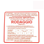 Sticker "RODAGGIO" Vespa GS 150