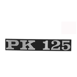 Targhetta PK125 per cofani laterali Vespa PK 125