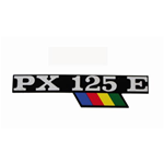Badge PX125E for side panels Vespa PX 125 E Arcobaleno