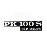 Badge PK100S for side panels Vespa PK 100 S Elestart