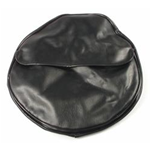 Spare wheel cover for 3.50-10" tyres, artificial leather, black, with bag