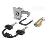 Steering and glove box locks ZADI for Vespa PX, GT, GL, Sprint, Super, lenght 38,5mm, upper collar steering lock: 4mm