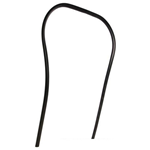 Beading legshield Vespa PK50-125 S, ETS, XL, XL2, FL, HP, N, Automatica, dark grey, plastic